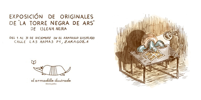 Exposición de originales de La Torre Negra de Ars, de Islena Neira